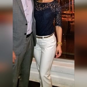 Ann Taylor Slacks Trousers Winter white size 6